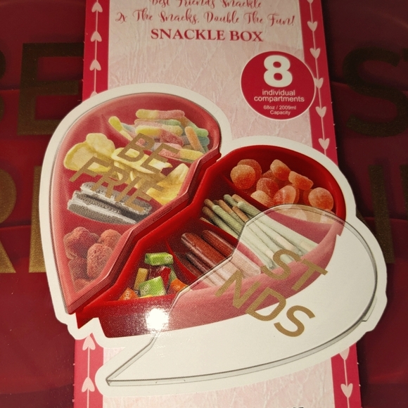Picnicware BEST FRIENDS Snackle Box CWC Red Target NEW Storage container - Picture 3 of 6